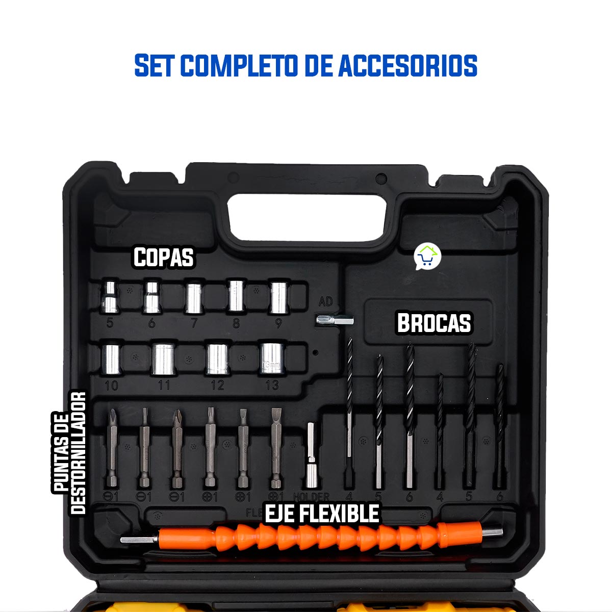Miniatura 6 de Taladro Inalambrico Recargable 12v H01